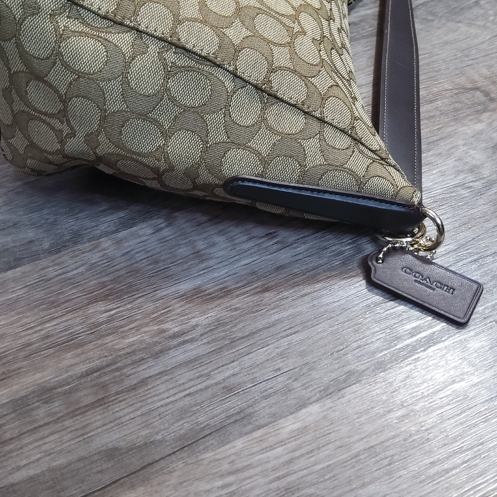 COACH Outline Signature East/West Celeste Hobo Bag - Picture 8 of 16